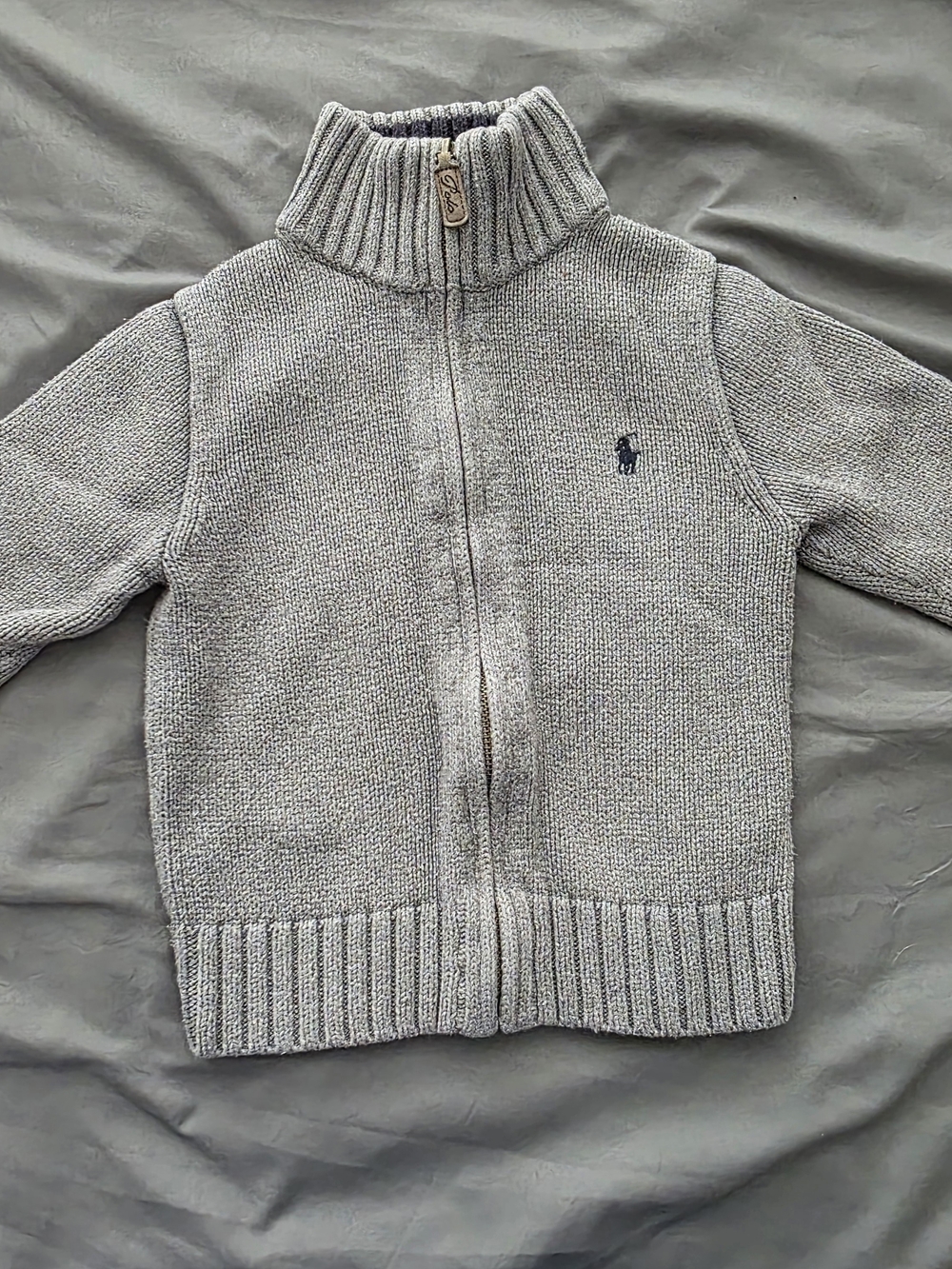 LOT of 2 Polo Ralph Lauren Boys Sweaters Full Zip & Quarter Zip 3T